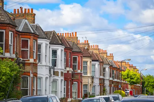 UK houses representing homeownership and mortgage freedom